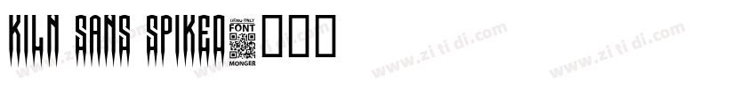 Kiln Sans Spiked字体转换